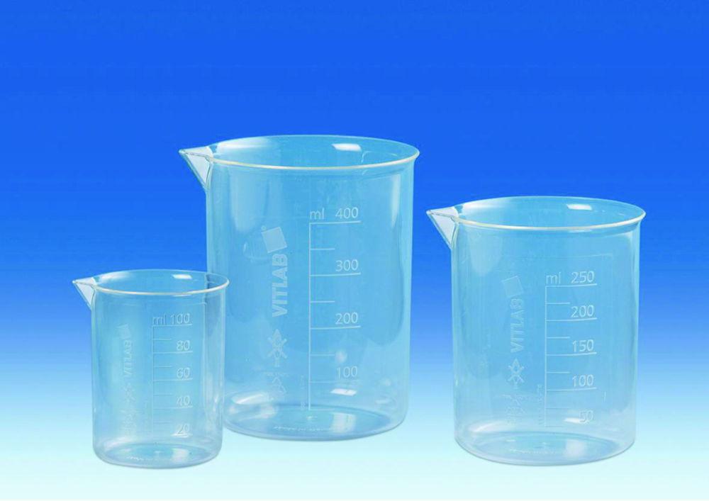 VITLAB Griffin Beaker 5000 ml, PMP, TPX, Imprinted Graduation, Clear

