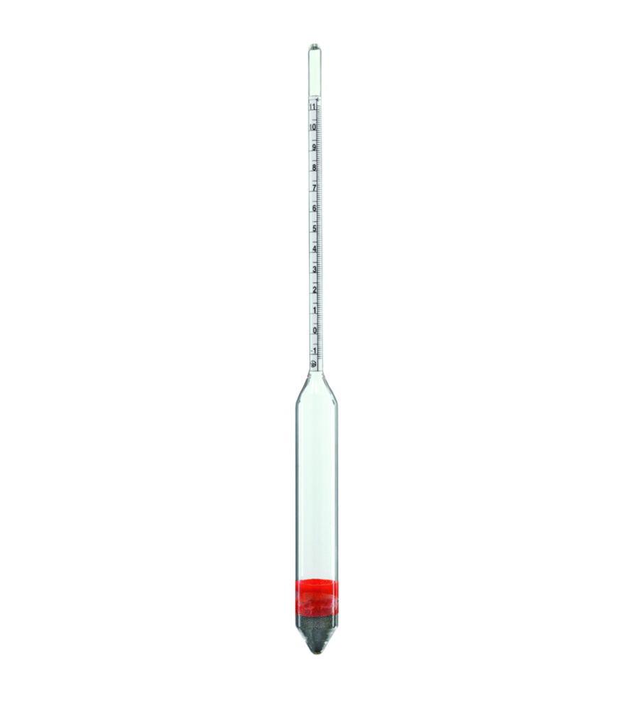Ludwig Schneider Precision Density Hydrometer M50 1.050–1.100 g/cm³, 0.001 g/cm³ Division, 270 mm Length, without Thermo Scientificmeter