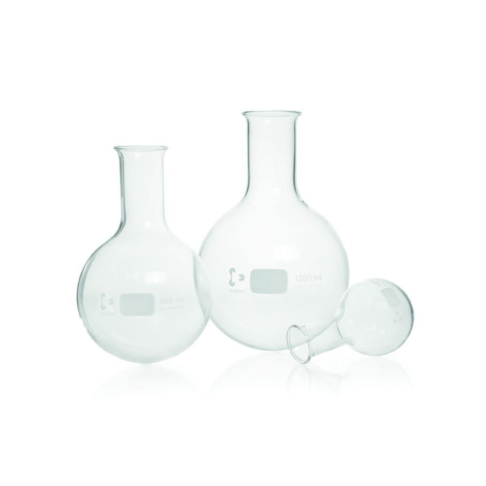 DWK Duran Round Bottom Flask, 3000 ml, with Bladed Rim