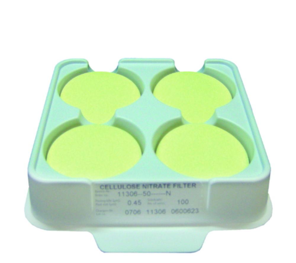 Membrane filter 293 mm, 8 µm Cellulose nitrate, UN 3270, 4.1, II, (E) pack of 25