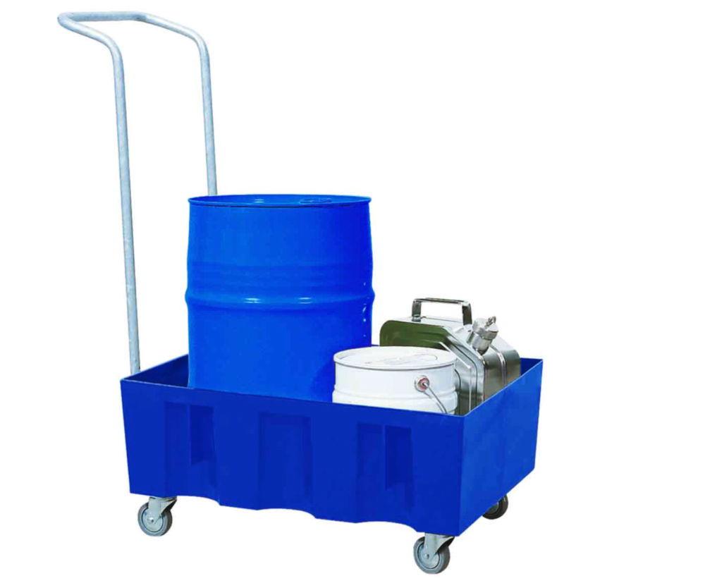 Asecos Drain Tray 725x525x380 mm PE, Payload 120 kg, Without Grating, With Reels