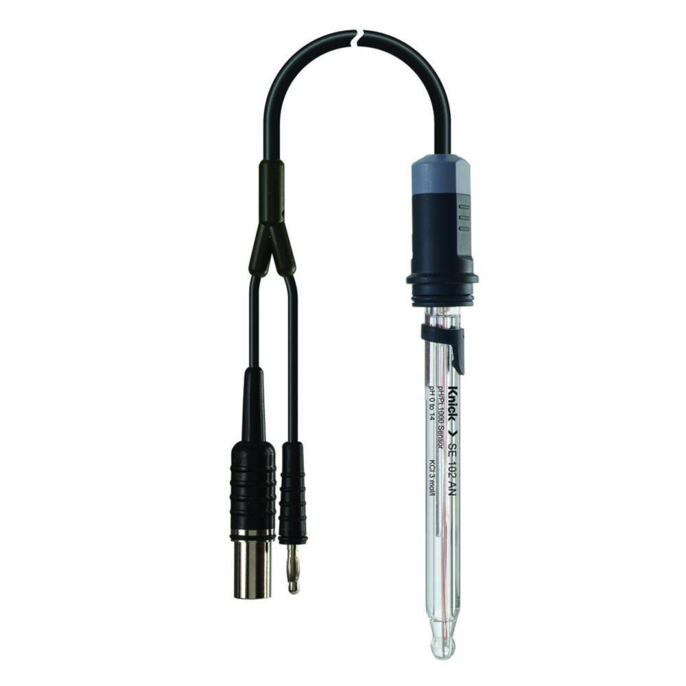 pH/Pt-1000 Sensor SE 102-AN, glass, length 110 mm, temp. range -5 ... +100 °C