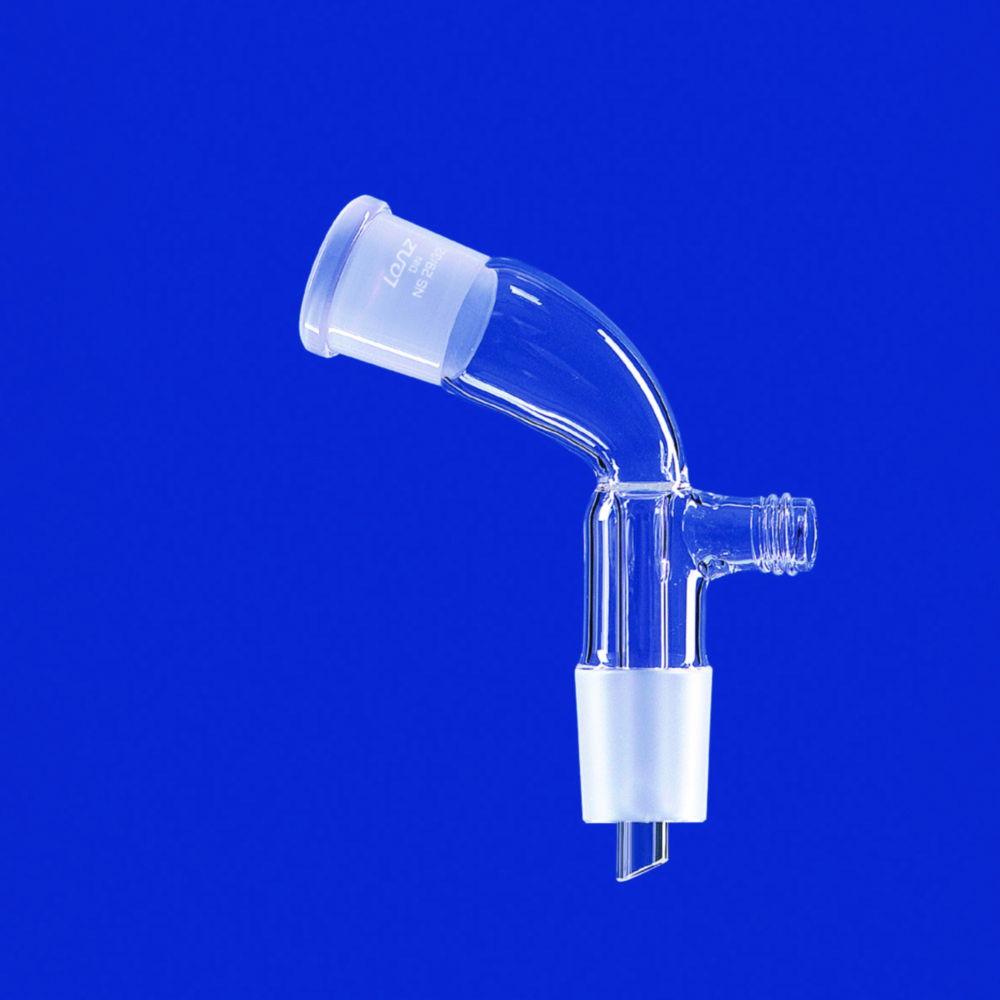 Lenz-Laborglas Receiver Adapter Bent with Thread GL 18, Socket/Cone NS 24/29, made of DURAN Tubing

