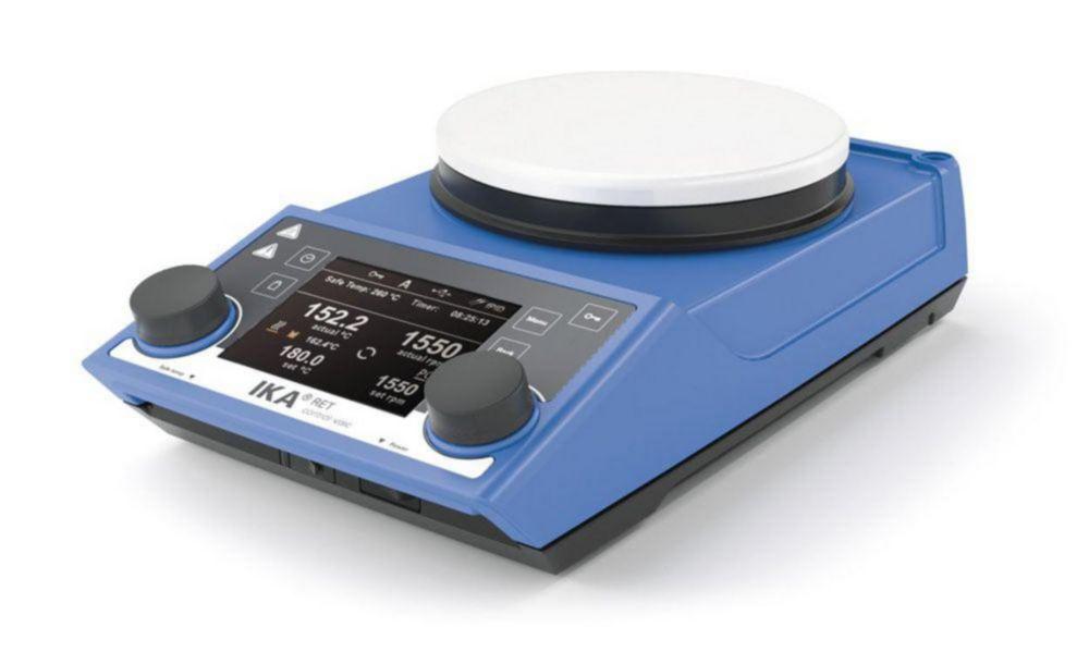 IKA Safety Magnetic Stirrer RET Control-Visc White with Heating and Integr.Balance Enamel Plate