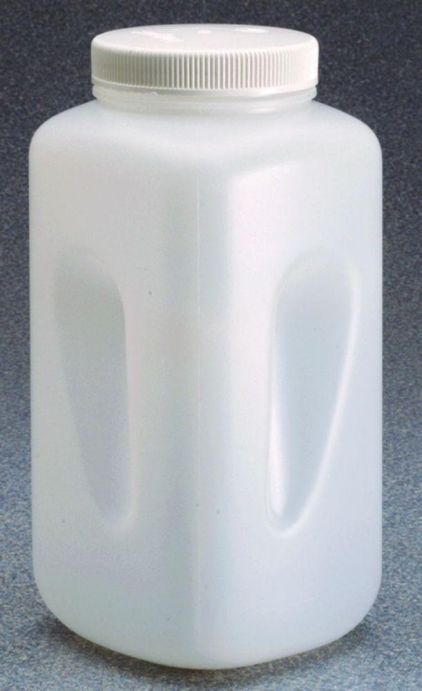Thermo Nalgene Wide Neck Bottle Square HDPE 4 L