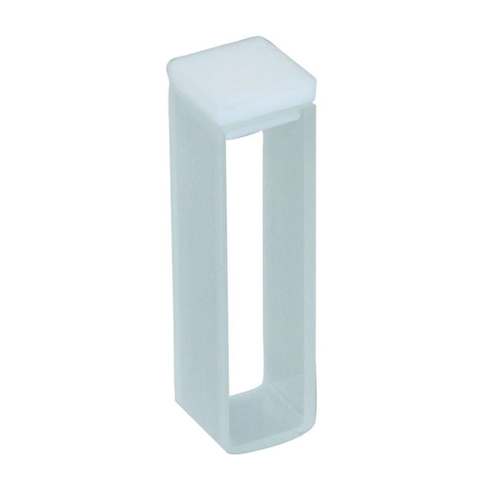 LLG Cuvettes 3.5 mL, Optical Glass, Path Length 10 mm, with PTFE Lid, Pack of 4