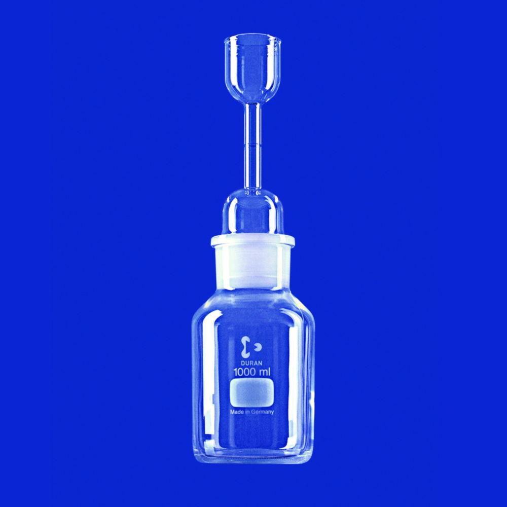 Lenz-Laborglas Pycnometer Heads with Wide Neck Bottle with Conical Shoulder Cap 1000 ml