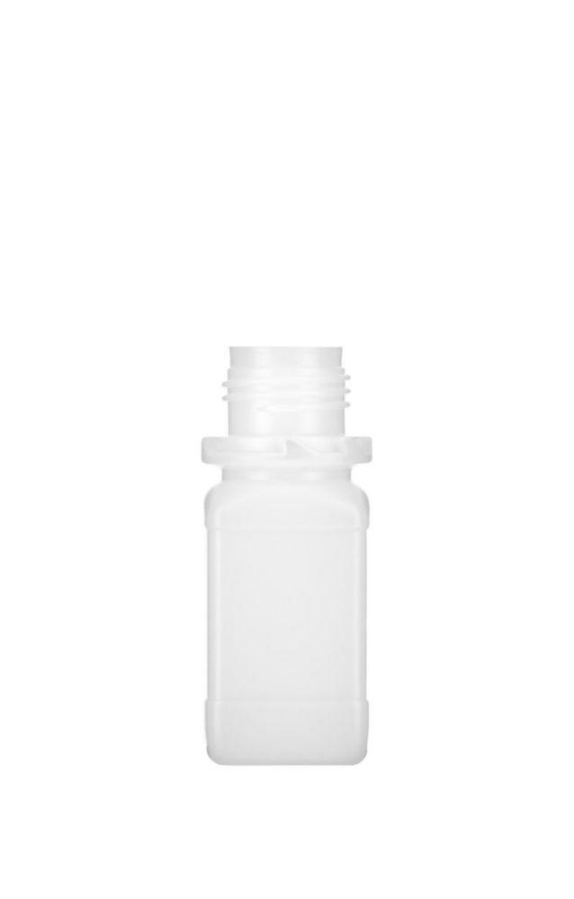 Kautex Textron Square Reagent Bottle - 50ml Wide Neck PE-HD Without Screw Cap