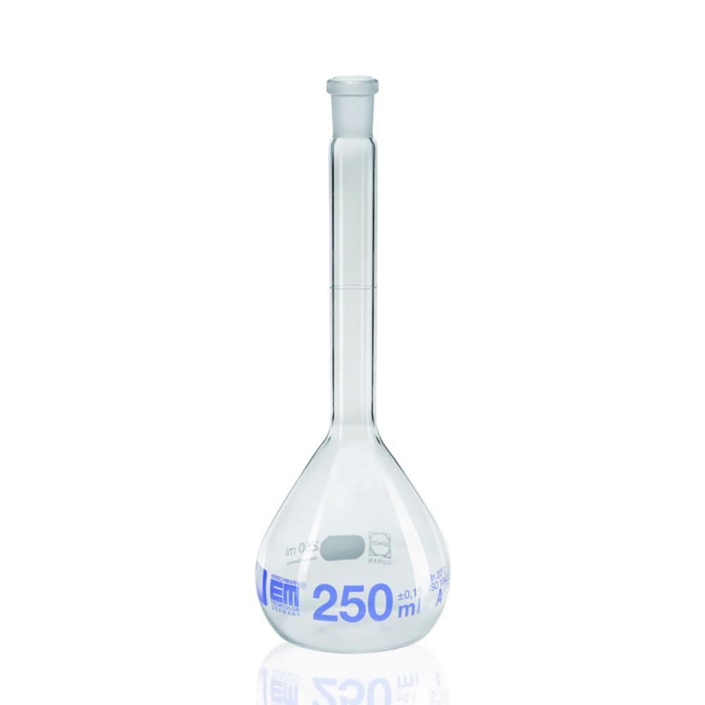 Hirschmann Volumetric Flasks 500 ml, Cl. A NS 19/26, Without Stopper, DURAN