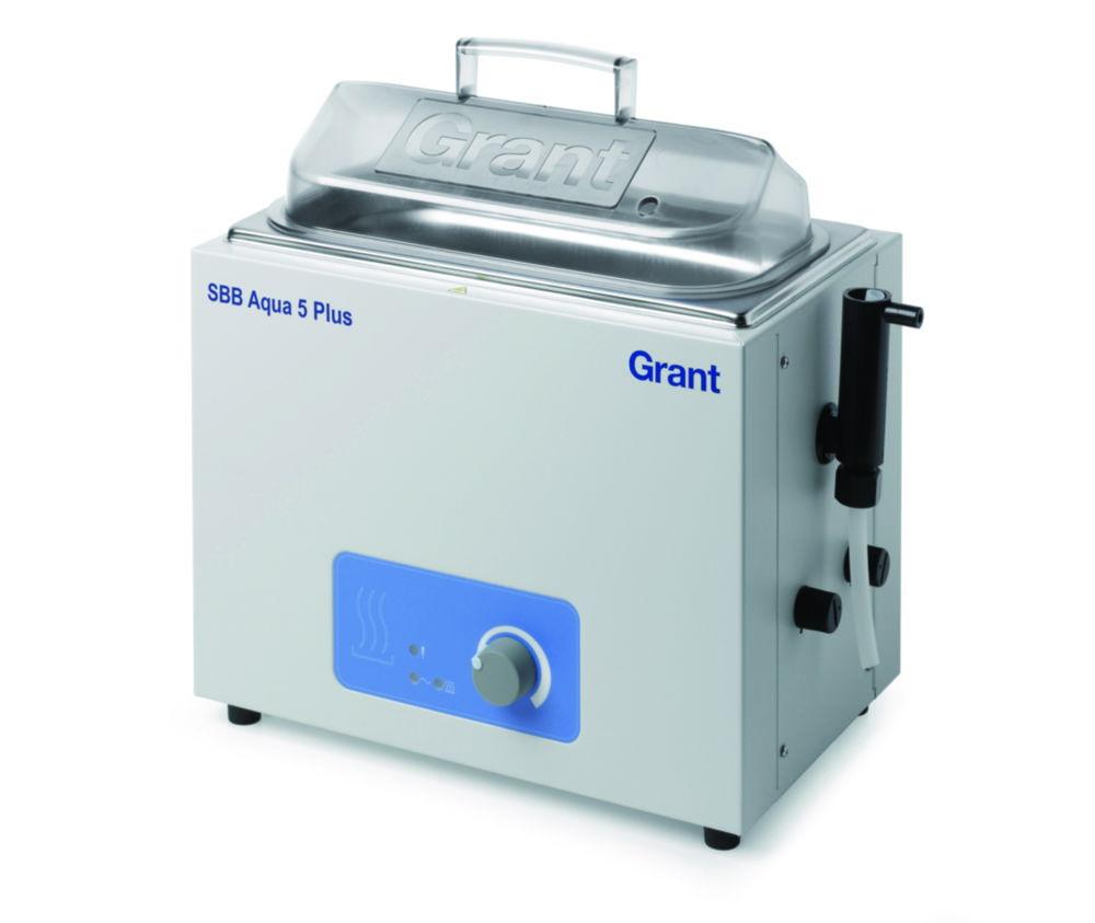 Grant Boiling Waterbath SBB AQUA 5 Plus 5 L, Set to 100°C Only, Includes Clear Lid and Base Tray
