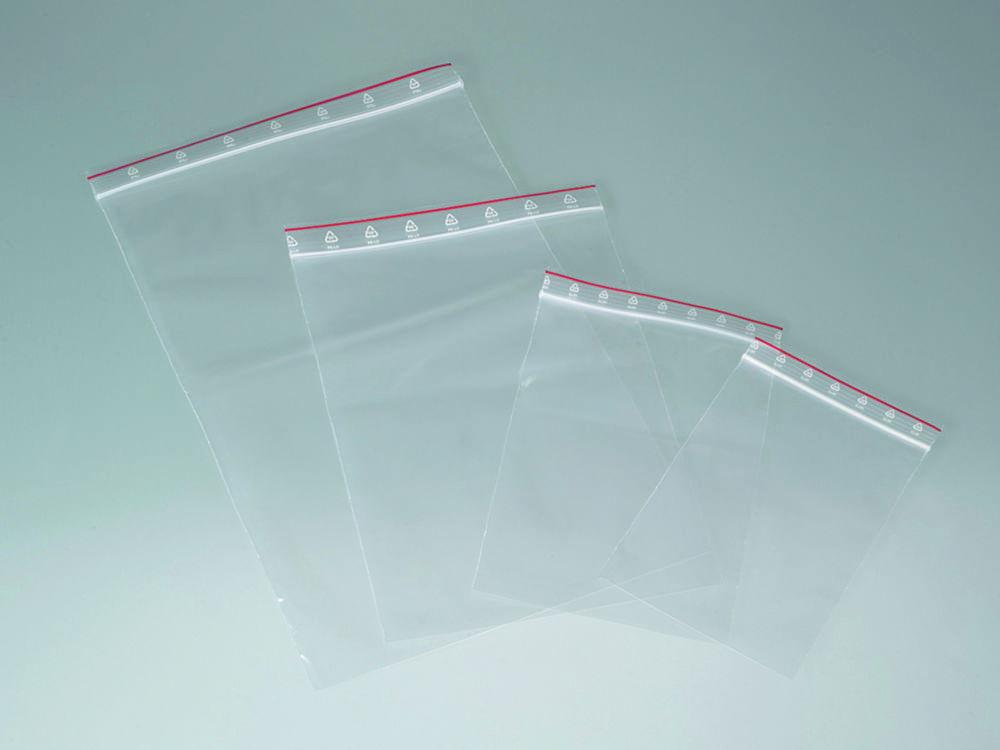 Bürkle Packaging Bags with Closure, 130×60 mm, 100 ml, PE, Pack of 100