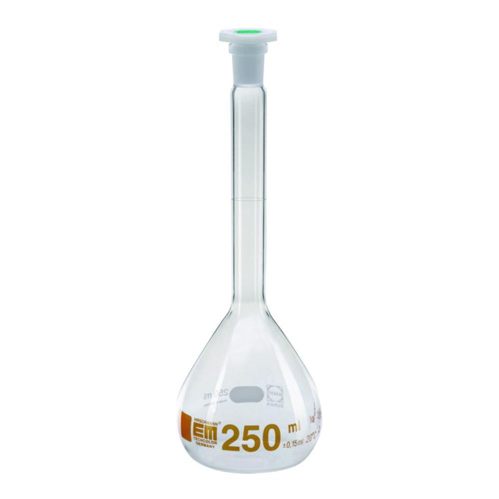 Hirschmann Measuring Flask 10000 ml, Brown Graduated NS 34/35, Cl. A, with Polystopper DURAN, Conformance Certificated