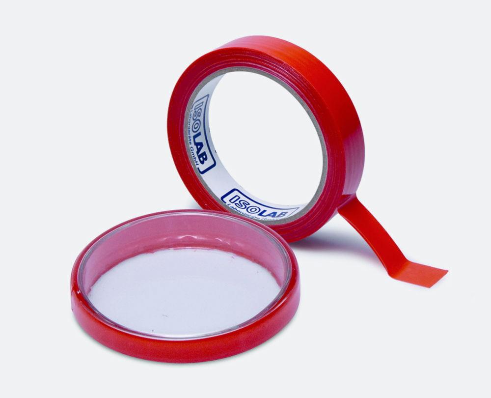 ISOLAB Sealing Tape for Petri Dishes, Waterproof, Chemically Inert, 19 mm x Variable Length
