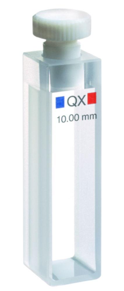 Hellma Macro-cuvette 110-QX, 5mm thickness quartz glass SUPRASIL 300, 1750 µl with PTFE-stopper