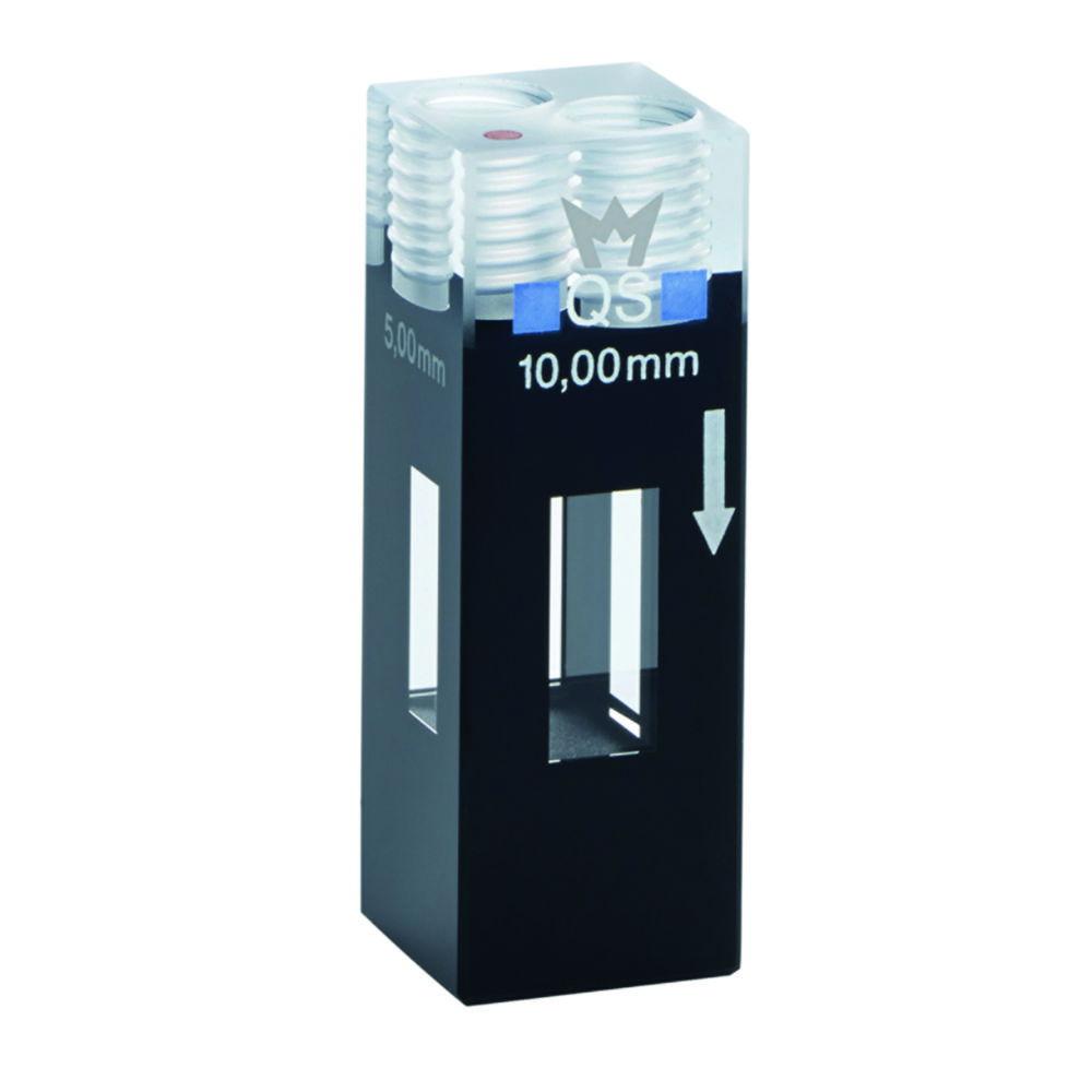 Hellma 3-in-1 Compact Flow-Through Cuvette 176.761-QS, 140µl, Thickness: 2.5 mm and 5 mm, CH=8.5 mm