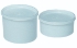 Jars,PE,with lid, cap. 400 ml 114x55 mm