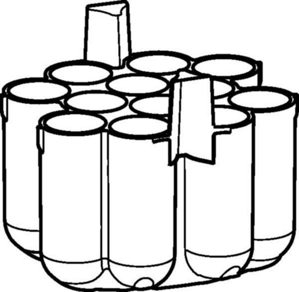 Adapter, for 12 reaction vessels 50 mL Nalgene® for rotor S-4xUniversal-Large, set of 2 pieces