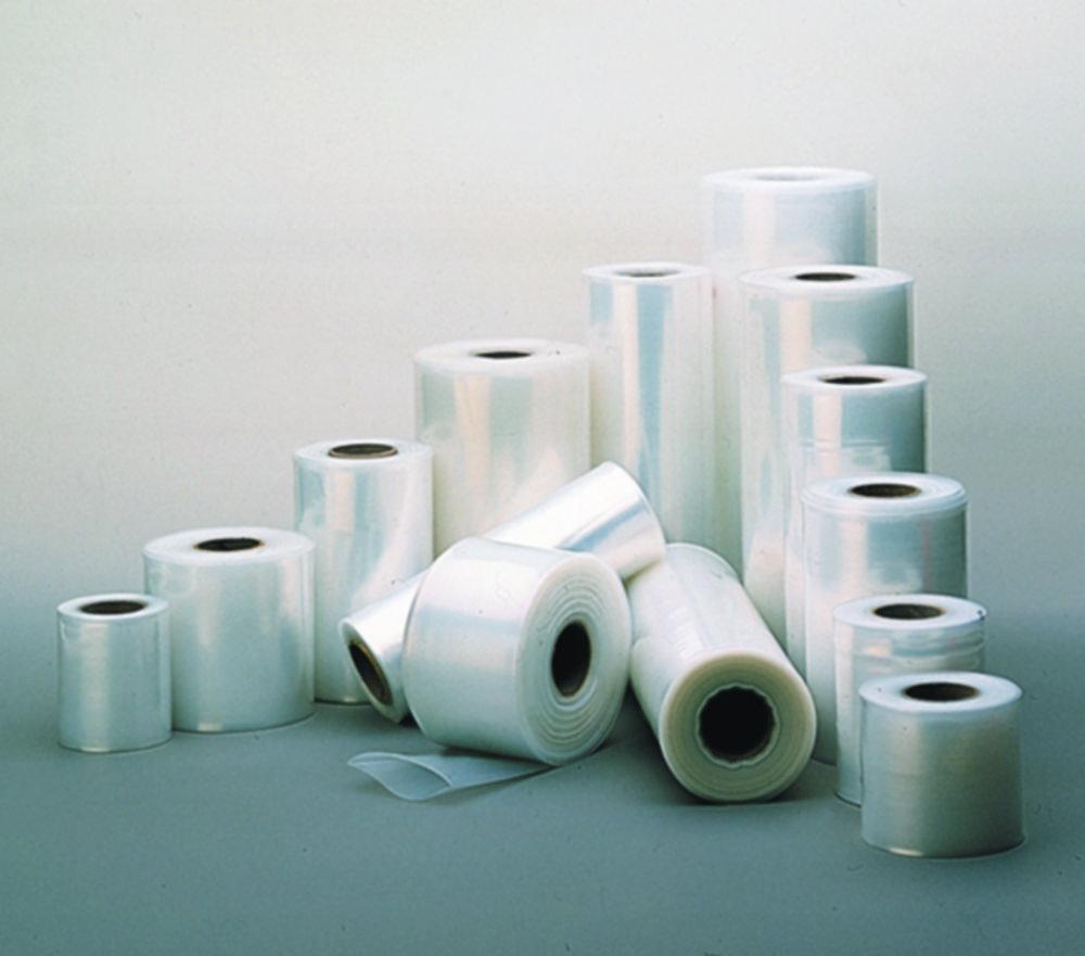 Plastic film 400x0,10 mm tubular, transparent in rolls of 250 m